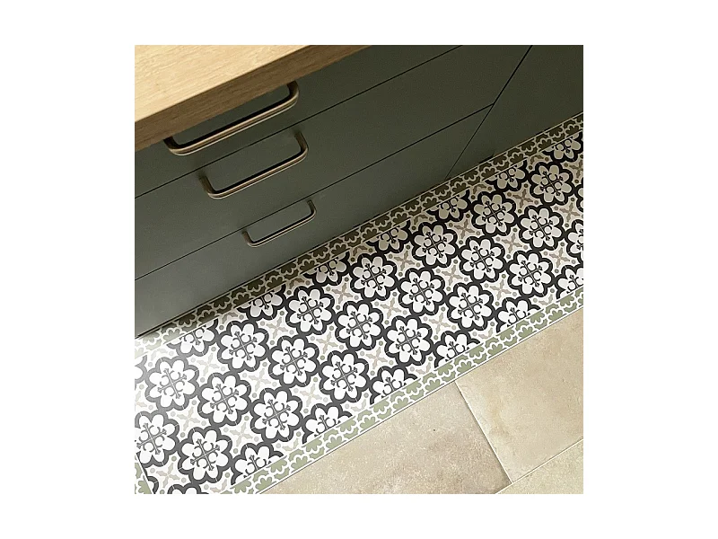 Tapis antidérapant - Cassandre - vinyle - int./ext. - Vert - 120x200cm