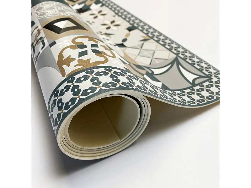 Tapis antidérapant - JC Dulce - vinyle - int./ext. - Bleu - 50x200cm