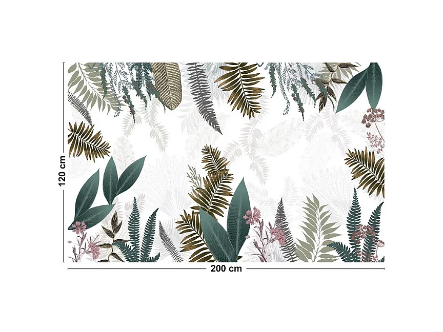 Tapis antidérapant - Sweet Jungle - vinyle - int./ext. - Multicolore - 120x200cm
