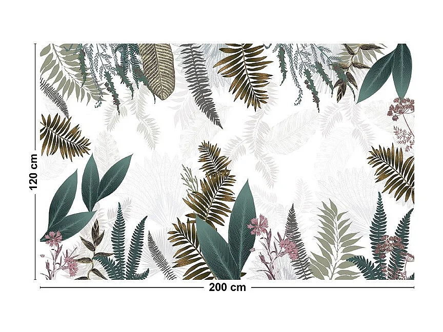 Tapis antidérapant - Sweet Jungle - vinyle - int./ext. - Multicolore - 120x200cm
