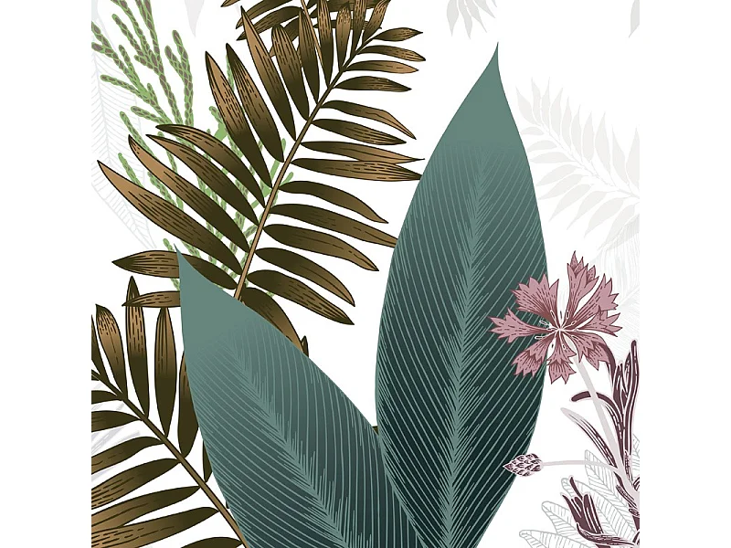 Tapis antidérapant - Sweet Jungle - vinyle - int./ext. - Multicolore - 120x200cm