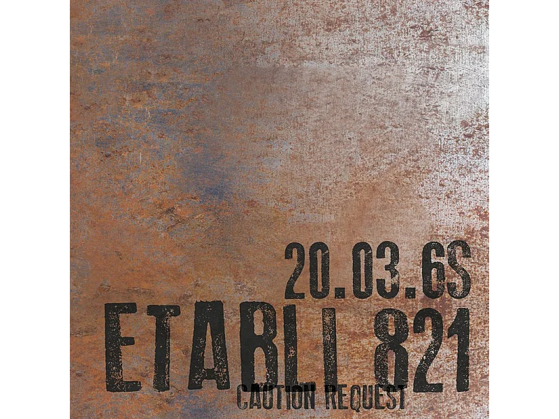 Tapis antidérapant - Full Metal - vinyle - int./ext. - Marron - 120x200cm