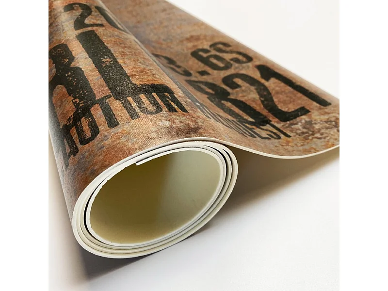 Tapis antidérapant - Full Metal - vinyle - int./ext. - Marron - 120x200cm