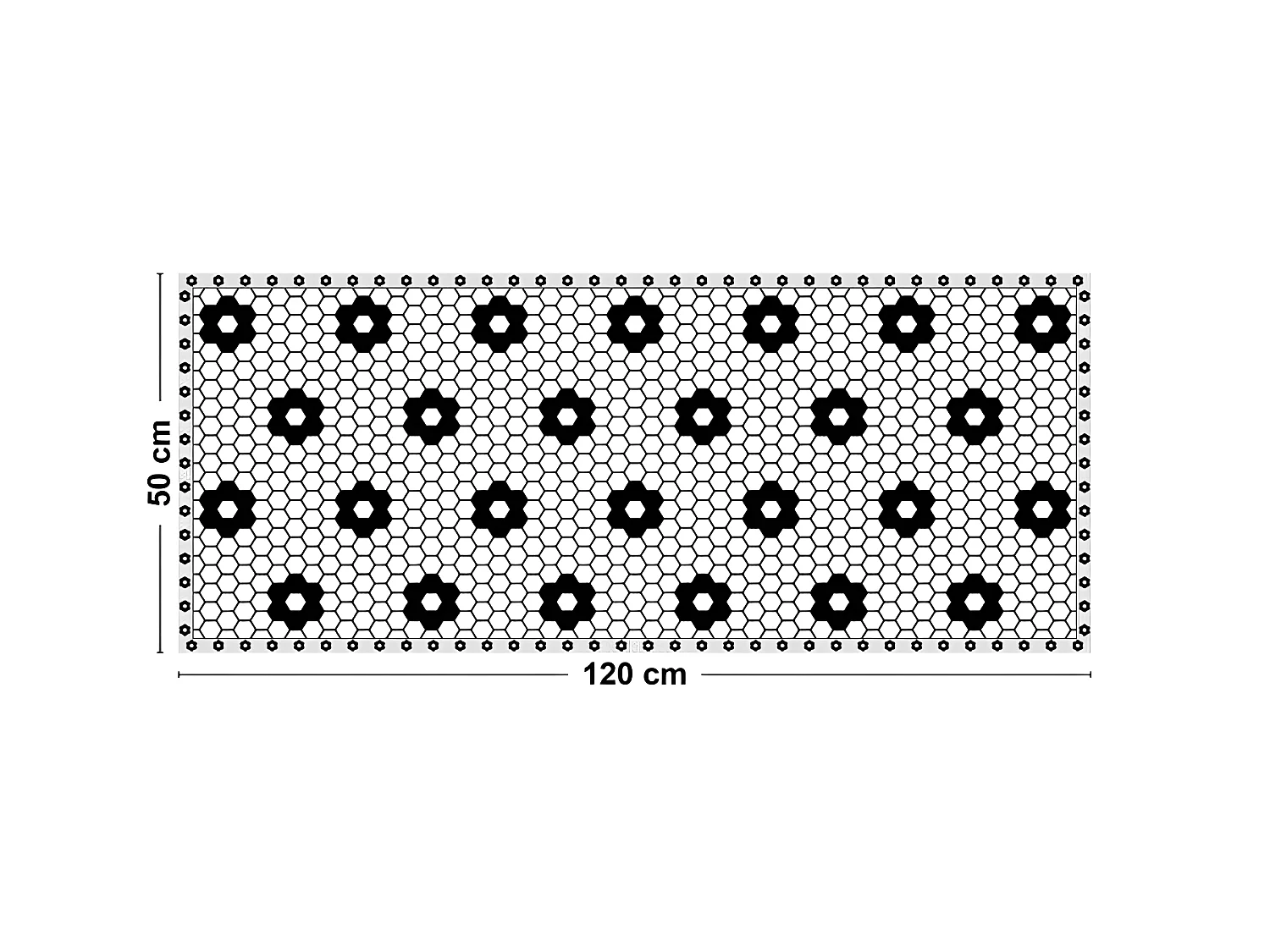 Tapis Vinyle Médium l 50xL120cm - BCBG - Vinyle