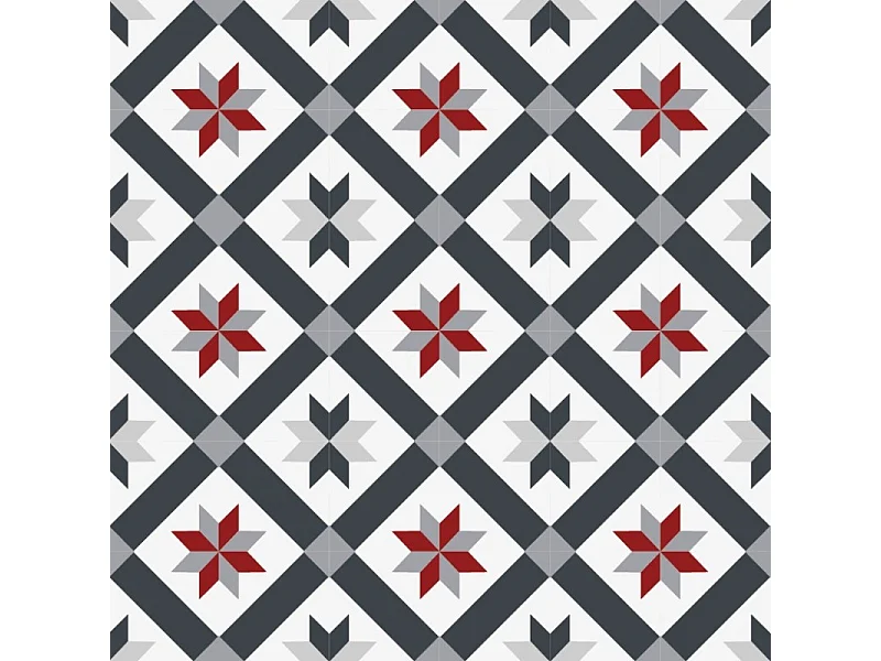 Tapis antidérapant - CC Victoria - vinyle - int./ext. - Multicolore - 120x200cm