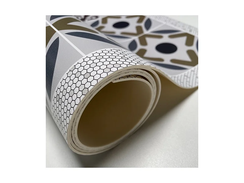 Tapis antidérapant - Naples - vinyle - int./ext. - Multicolore - 50x120cm