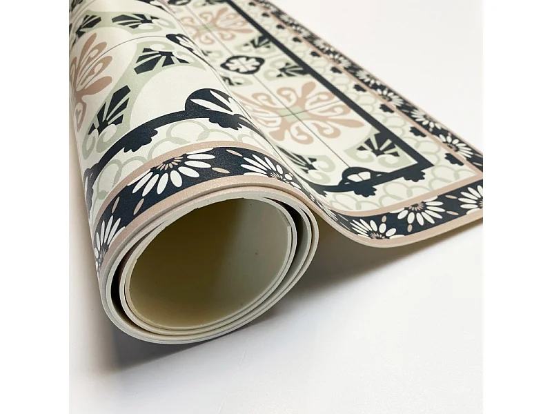 Tapis antidérapant - CC Léonie - vinyle - int./ext. - Bleu - 50x120cm