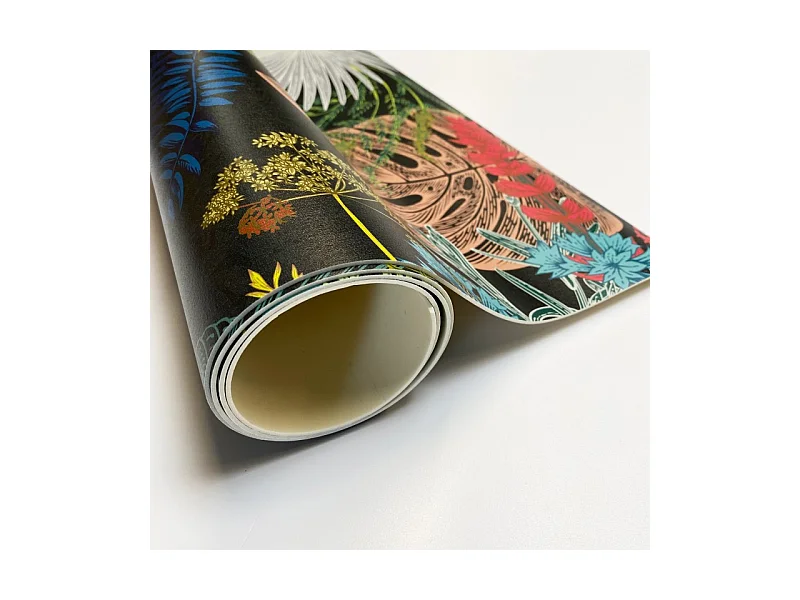 Tapis antidérapant - Jungle - vinyle - int./ext. - Multicolore - 50x120cm