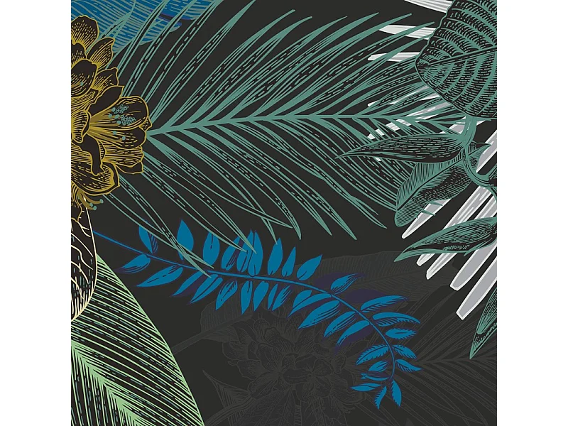 Tapis antidérapant - Jungle - vinyle - int./ext. - Multicolore - 50x120cm