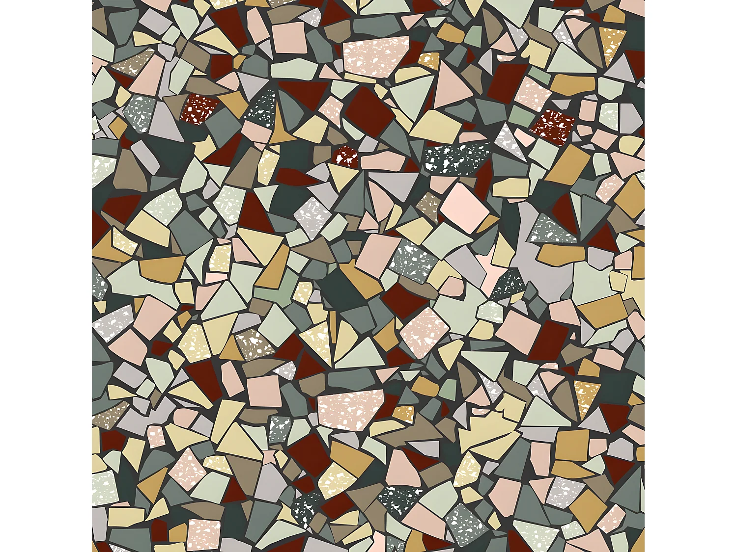 Tapis Vinyle Médium bis l 50xL200cm - Fragments - Vinyle