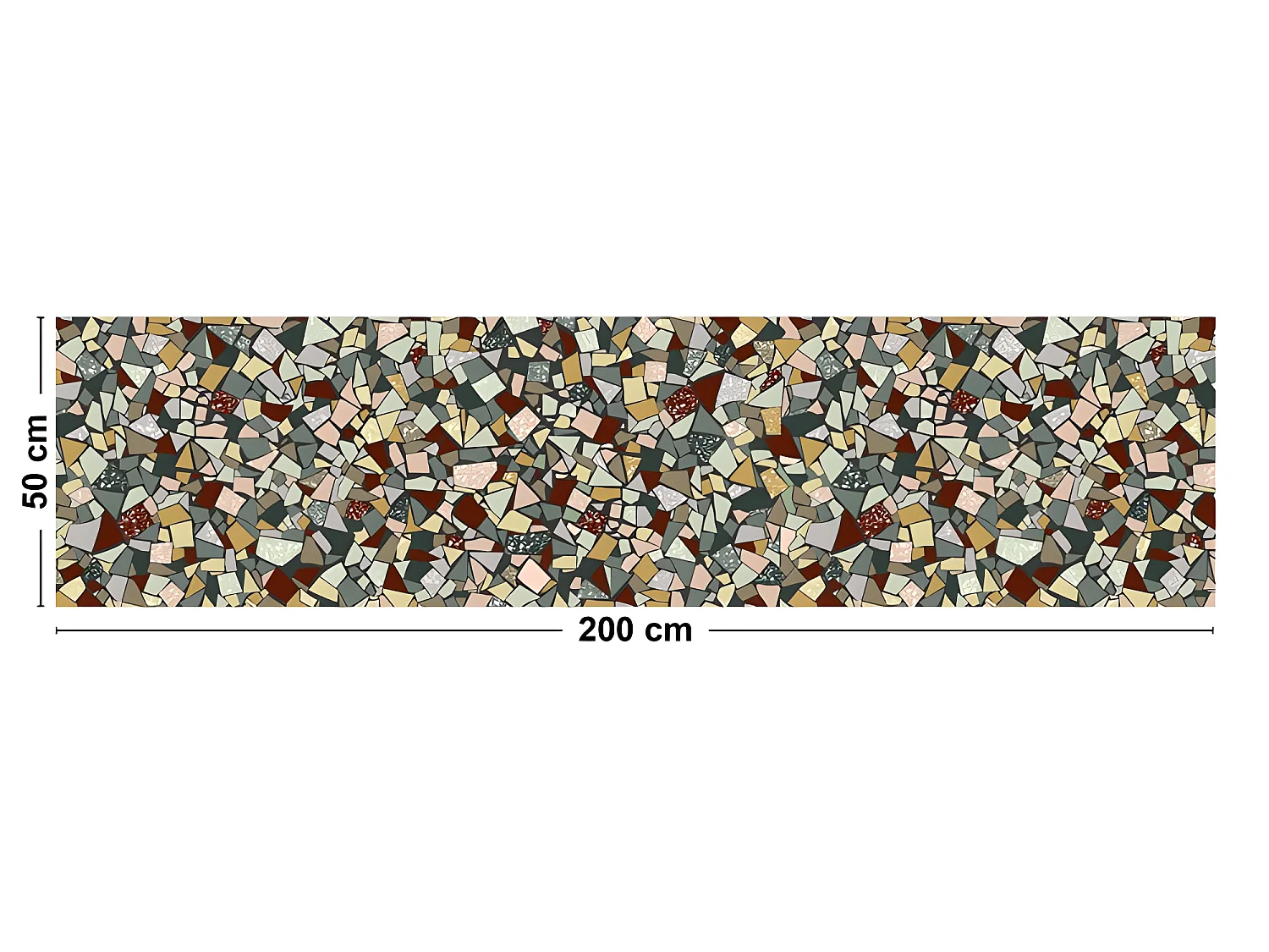 Tapis Vinyle Médium bis l 50xL200cm - Fragments - Vinyle