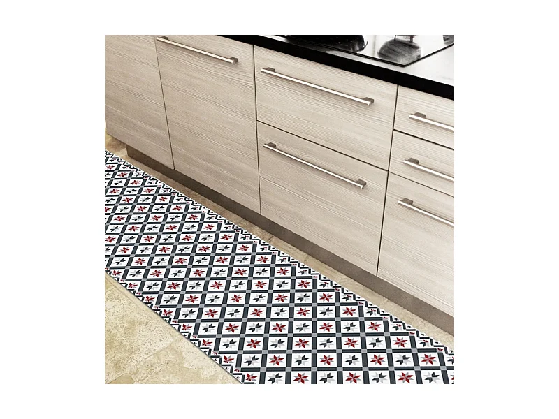 Tapis antidérapant - CC Victoria - vinyle - int./ext. - Multicolore - 50x120cm