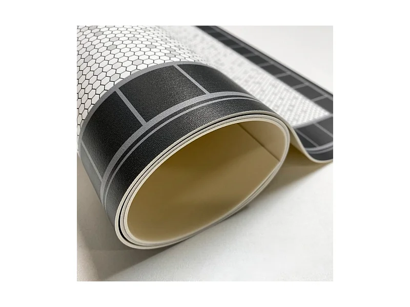 Tapis antidérapant - Tesselle - vinyle - int./ext. - Gris - 50x200cm