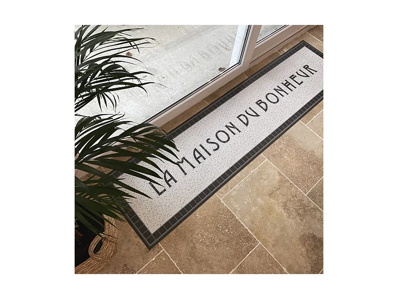 Tapis antidérapant - Tesselle - vinyle - int./ext. - Gris - 50x200cm