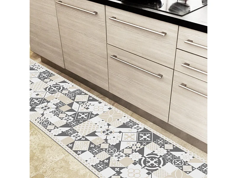 Tapis antidérapant - CS Sable - vinyle - int./ext. - Beige - 50x120cm