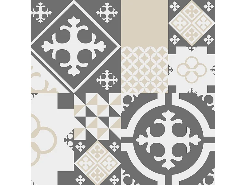 Tapis antidérapant - CS Sable - vinyle - int./ext. - Beige - 50x120cm