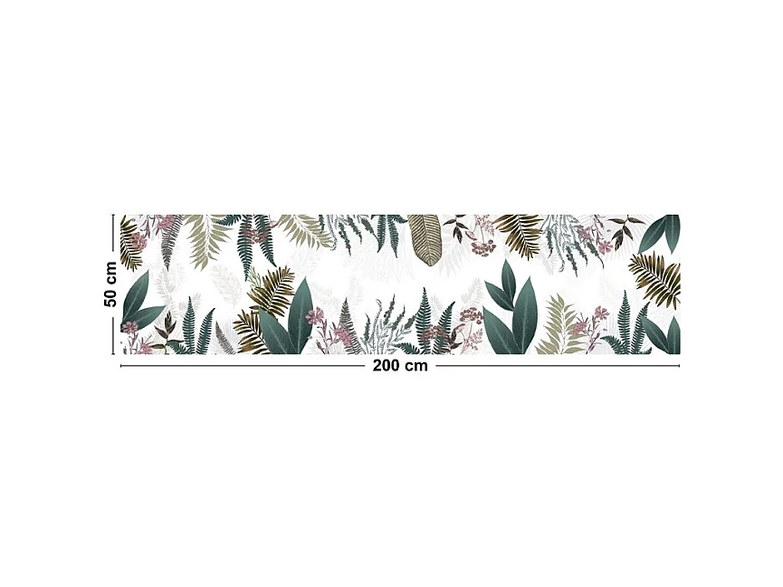 Tapis antidérapant - Sweet Jungle - vinyle - int./ext. - Multicolore - 50x200cm