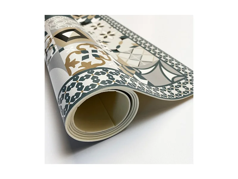 Tapis antidérapant - JC Dulce - vinyle - int./ext. - Bleu - 120x200cm