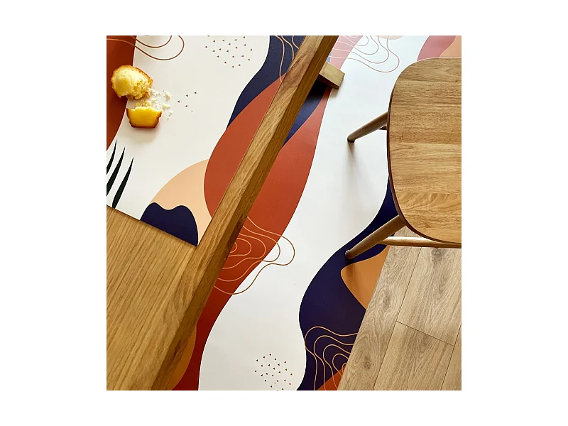 Tapis antidérapant - Dune - vinyle - int./ext. - Beige - 50x120cm