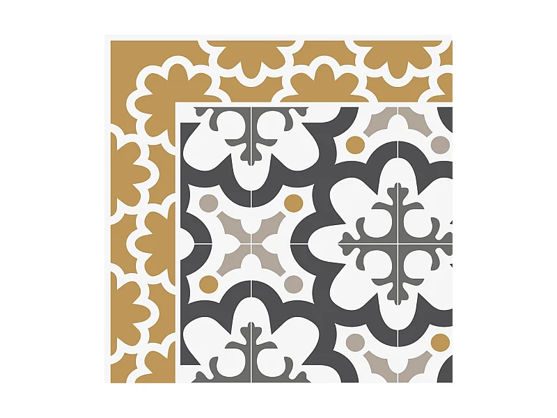 Tapis antidérapant - Cassandre - vinyle - int./ext. - Multicolore - 120x200cm