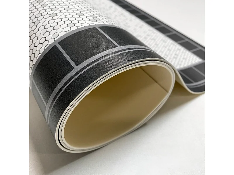 Tapis antidérapant - Tesselle - vinyle - int./ext. - Gris - 120x200cm