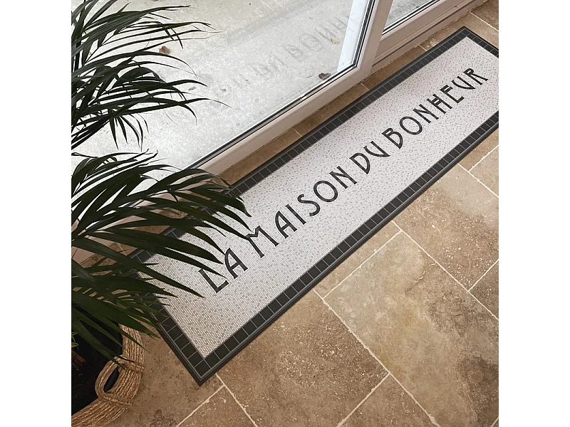 Tapis antidérapant - Tesselle - vinyle - int./ext. - Gris - 120x200cm