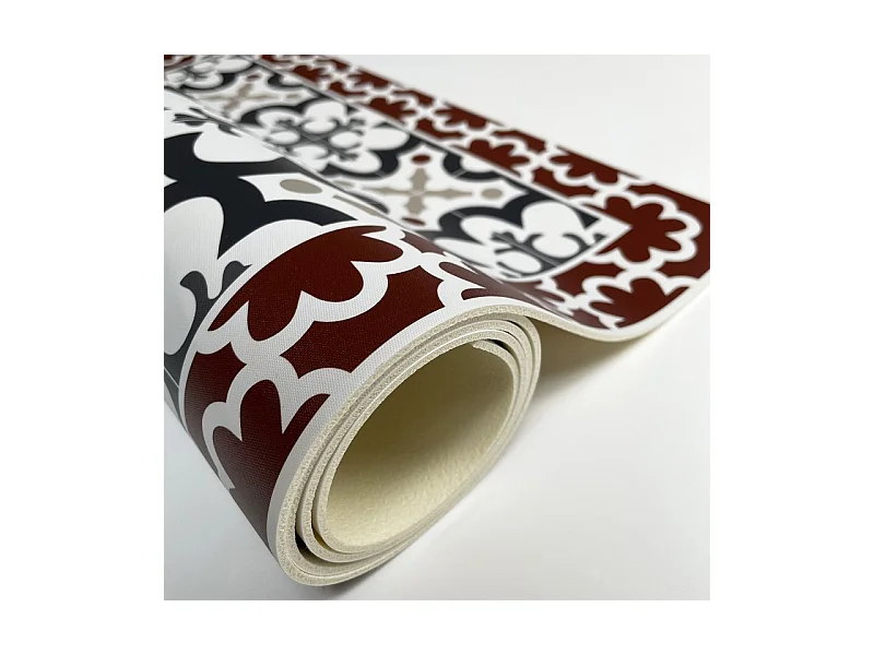 Tapis antidérapant - Cassandre - vinyle - int./ext. - Multicolore - 50x120cm