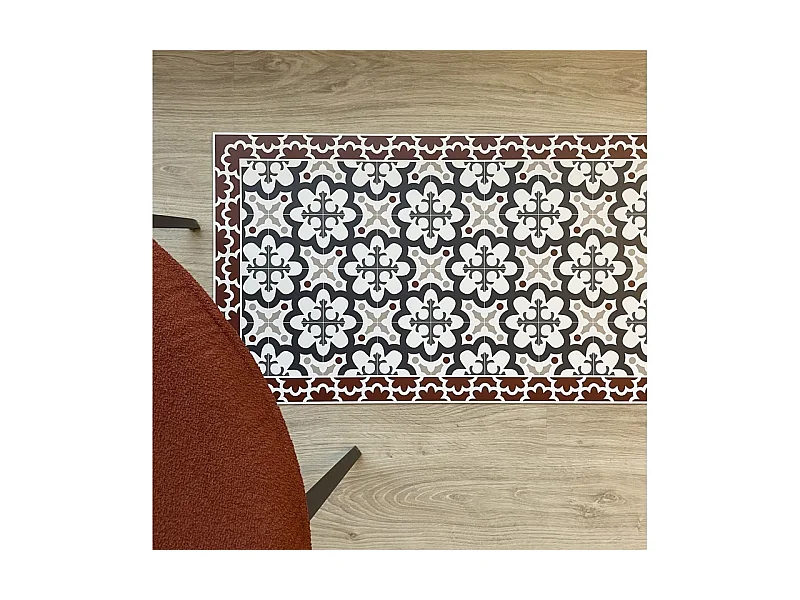 Tapis antidérapant - Cassandre - vinyle - int./ext. - Multicolore - 50x120cm