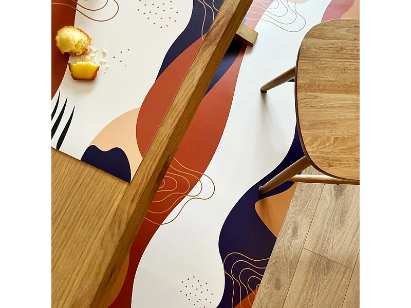 Tapis antidérapant - Dune - vinyle - int./ext. - Beige - 50x200cm