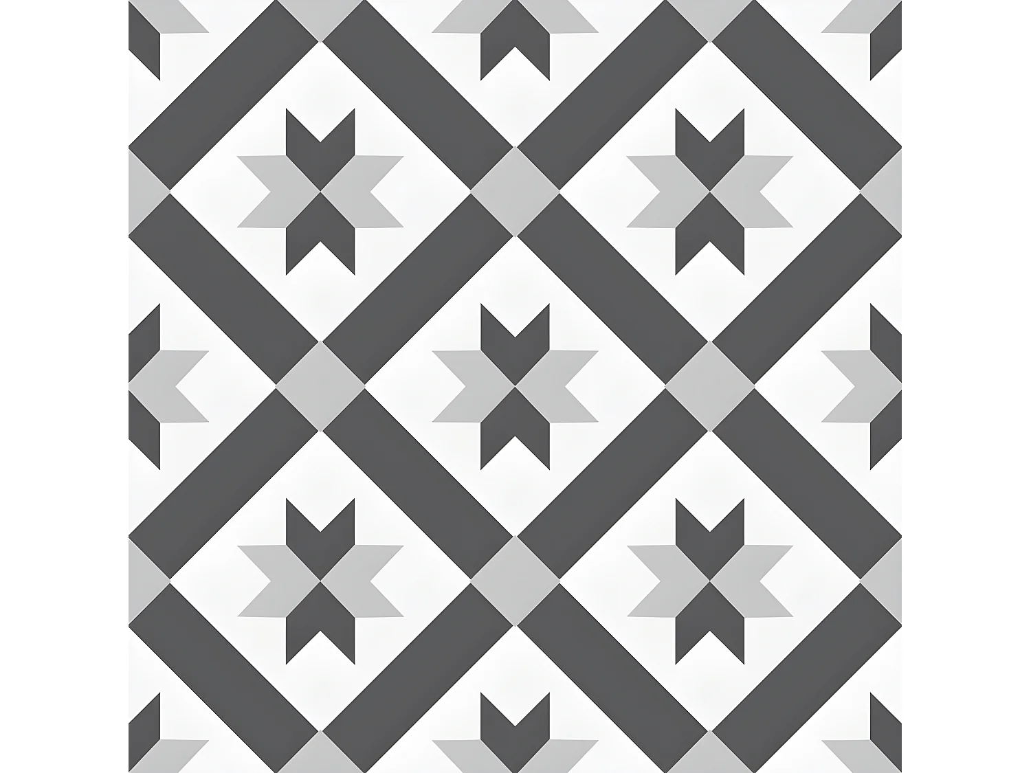 Tapis Vinyle Médium l 50xL120cm - Carreaux de ciment Louise - Vinyle