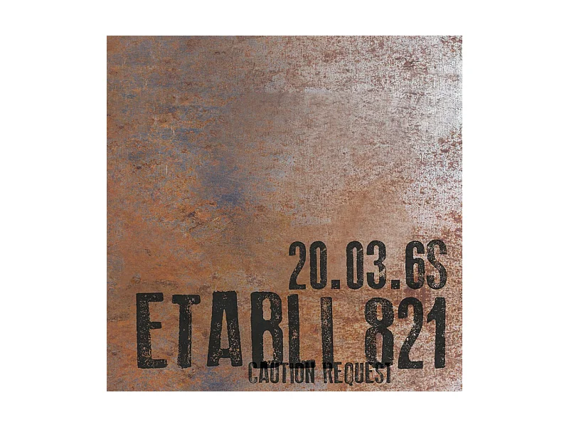 Tapis antidérapant - Full Metal - vinyle - int./ext. - Marron - 50x200cm