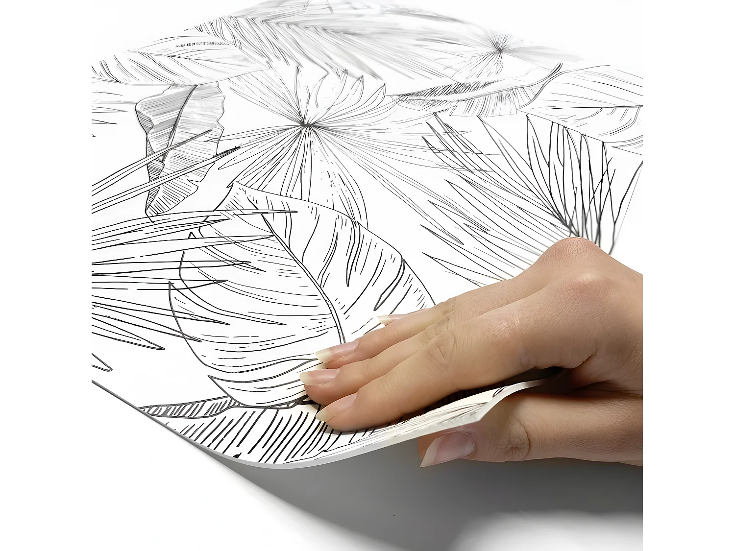 Lot de 4 sets de table L 40xl 30cm - Lämnar Svart - Vinyle