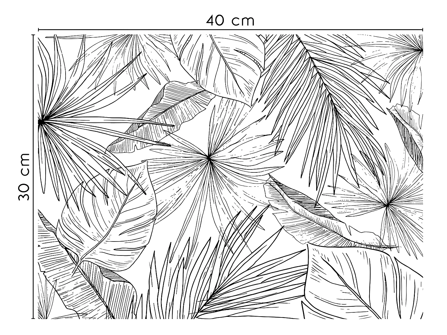 Lot de 4 sets de table L 40xl 30cm - Lämnar Svart - Vinyle