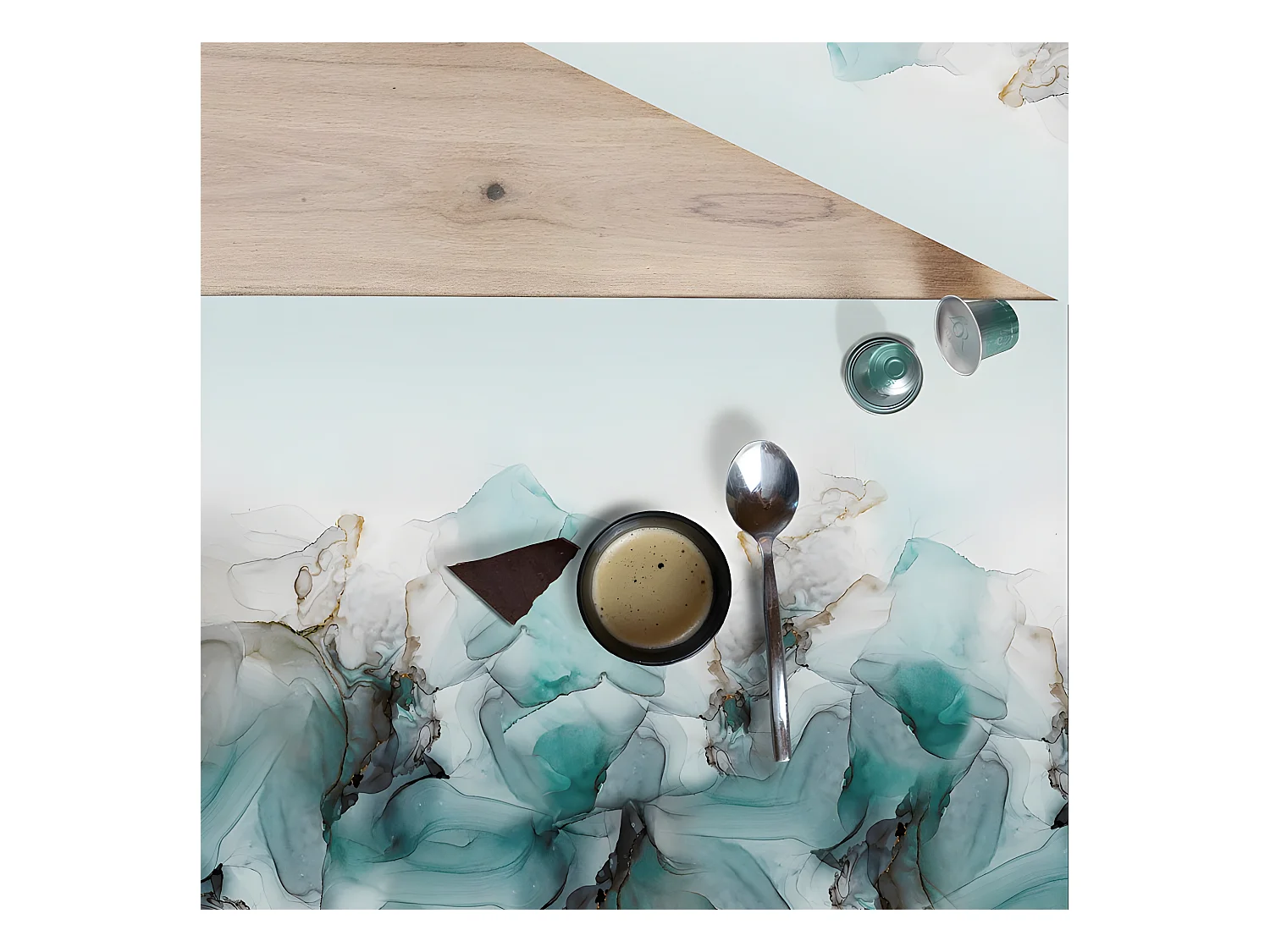 Lot de 4 sets de table L 40xl 30cm - Fluid-Art - Vinyle