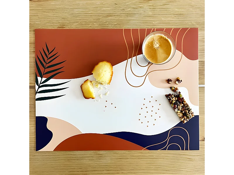 Lot de 4 sets de table L 40xl 30cm - Dune - Vinyle