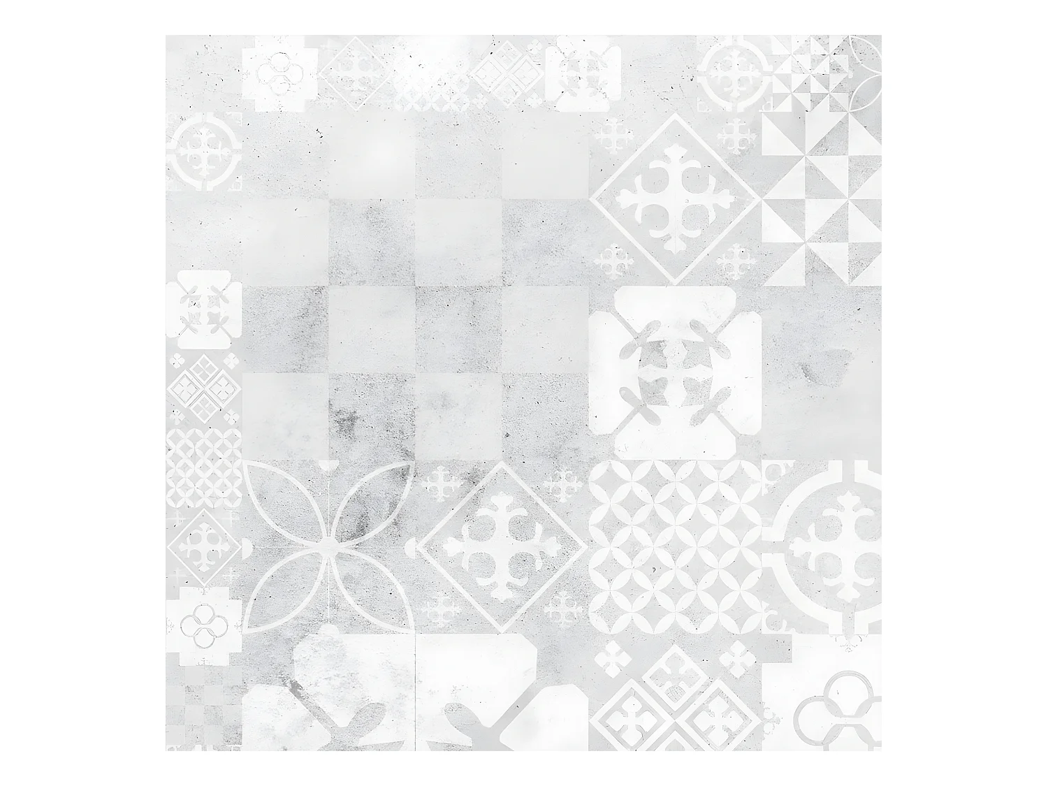 Lot de 4 sets de table L 40xl 30cm - Ciment style Béton usé - Vinyle