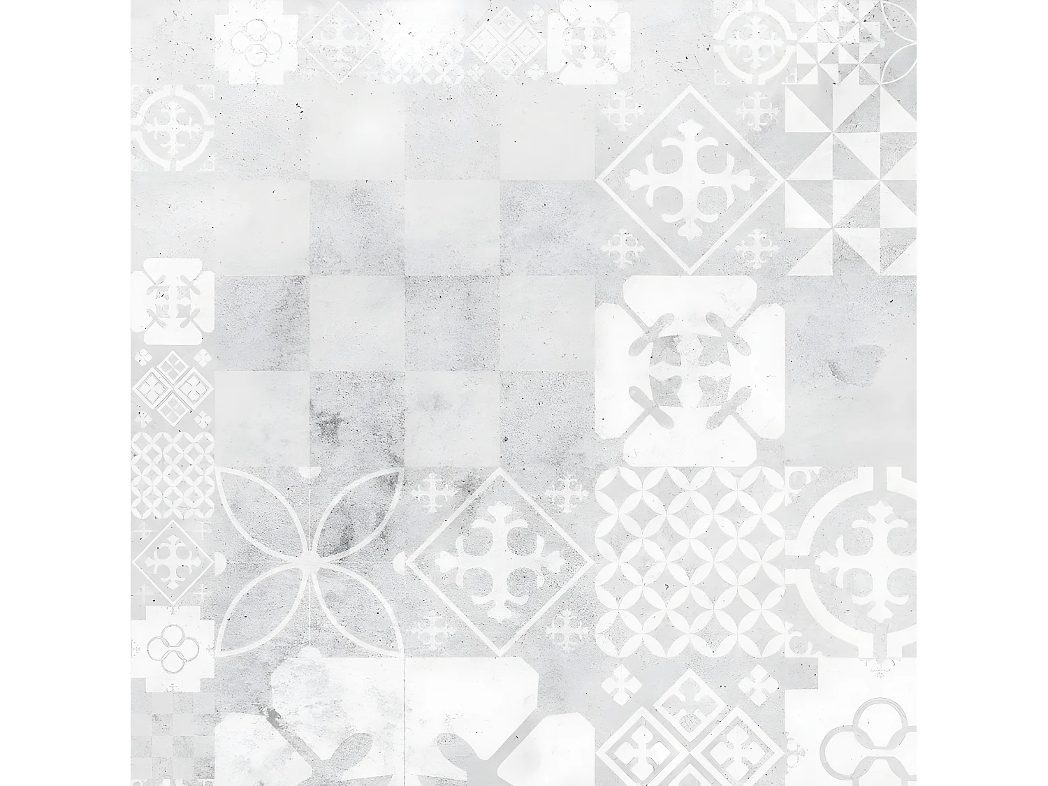 Lot de 4 sets de table L 40xl 30cm - Ciment style Béton usé - Vinyle