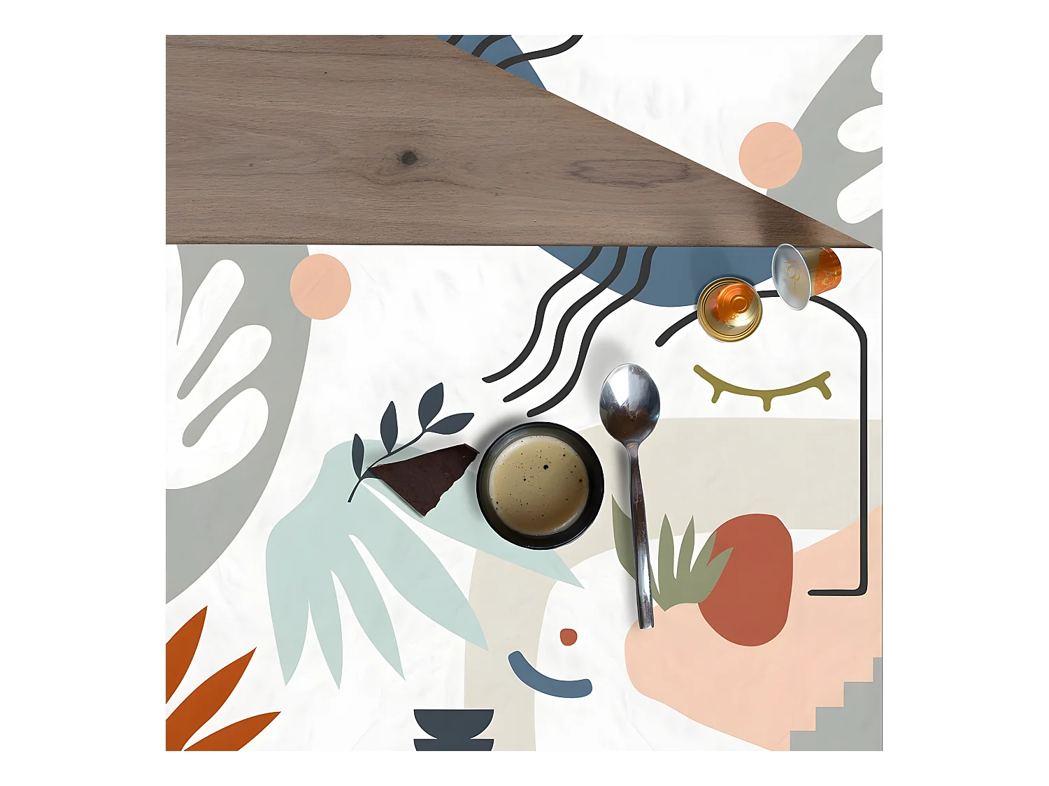 Lot de 4 sets de table L 40xl 30cm - Face - Vinyle