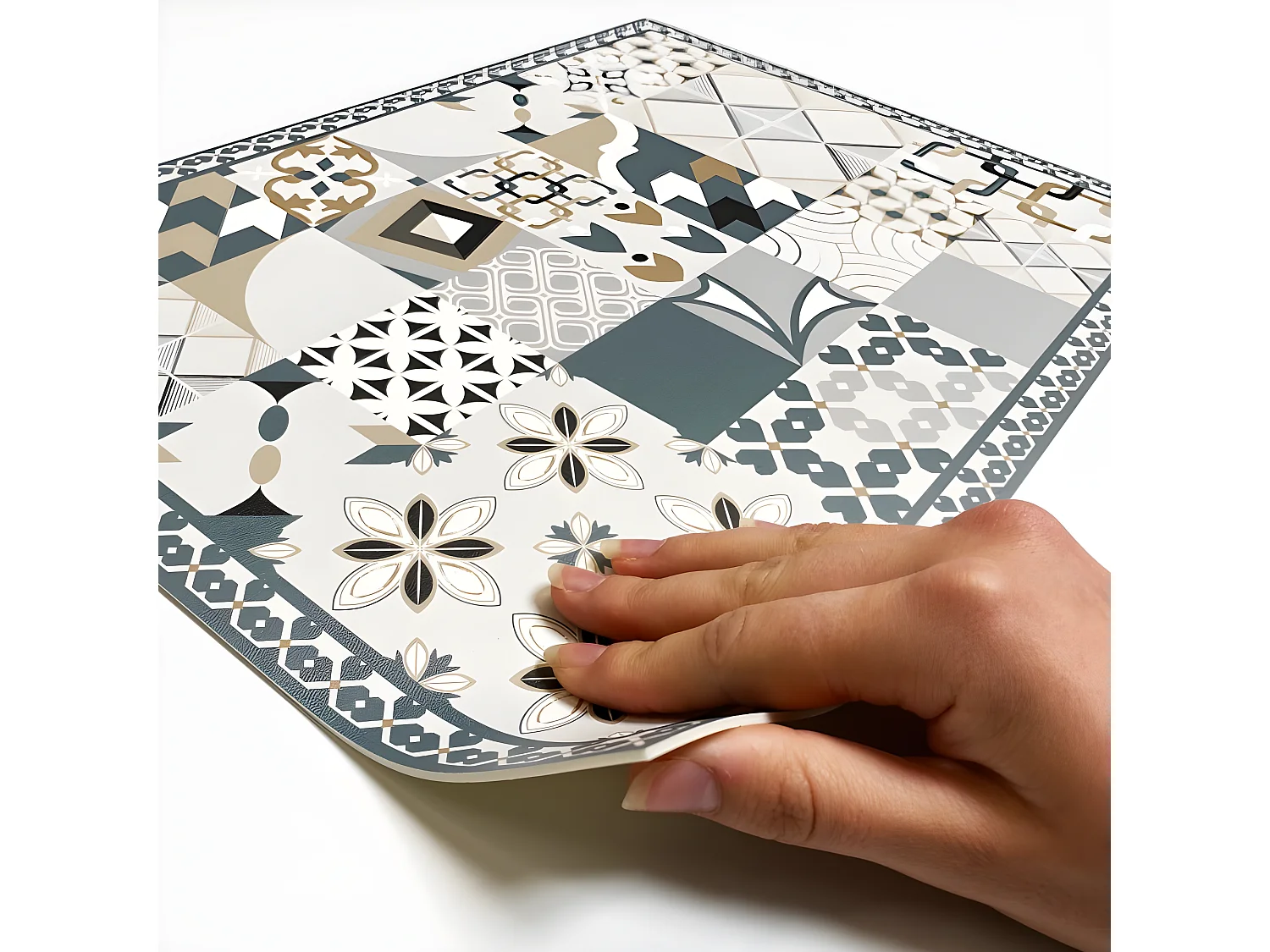 Lot de 4 sets de table L 40xl 30cm - Just Ciment Dulce - Vinyle