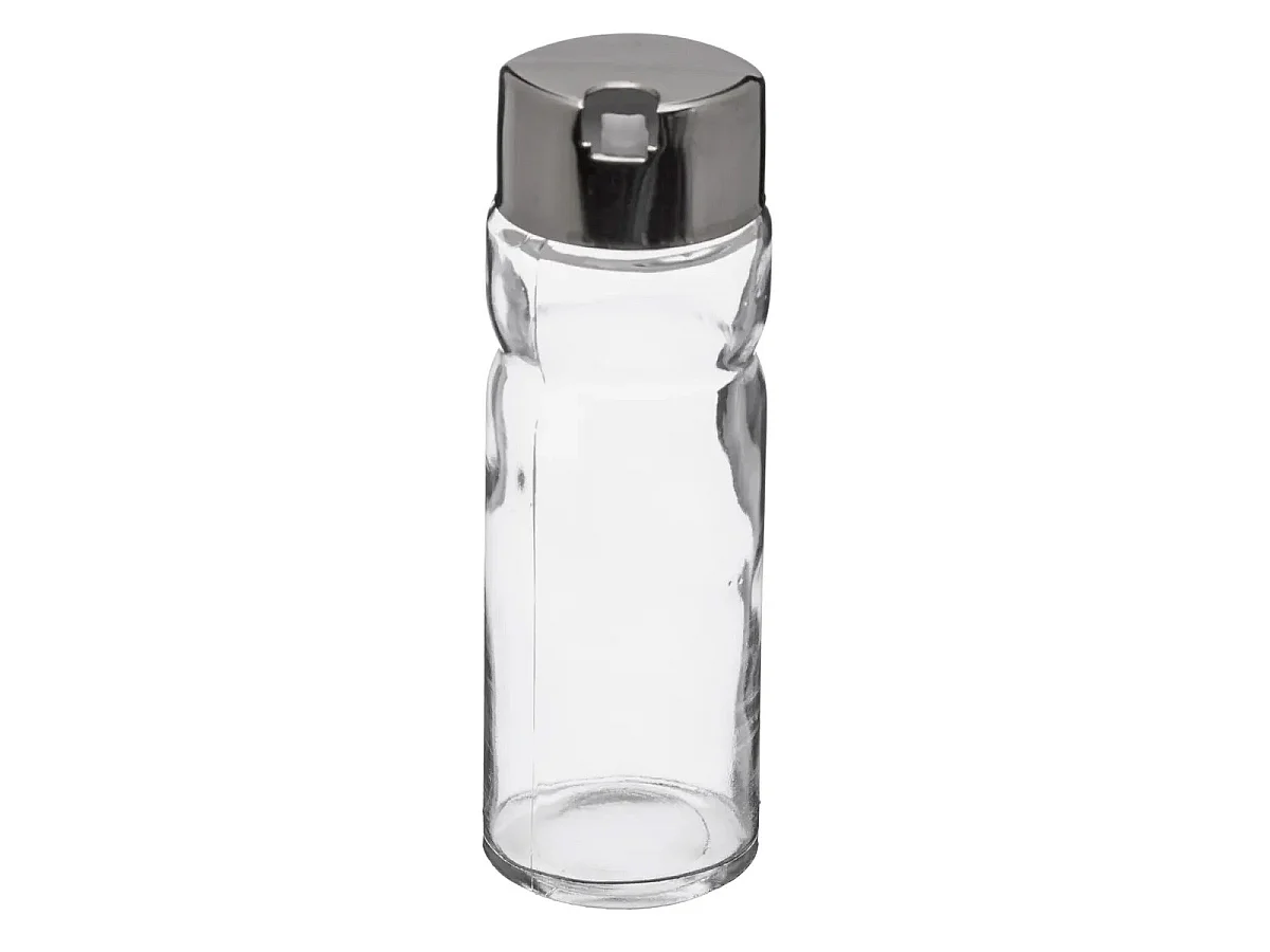 Ensemble avec Support "Huile Vinaigre & Sel Poivre" 20cm Argent