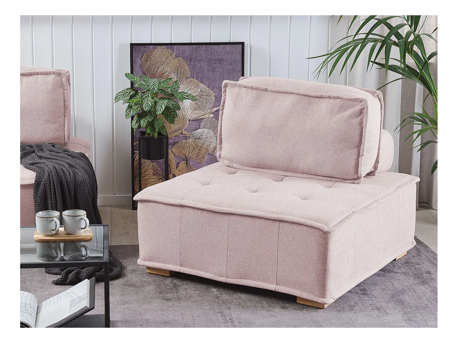 Sesselmodul TIBRO Stoff Rosa