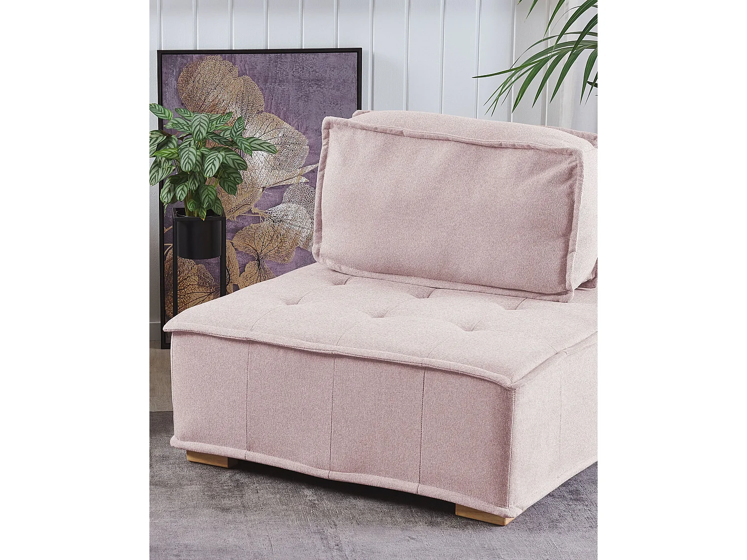 Sesselmodul TIBRO Stoff Rosa