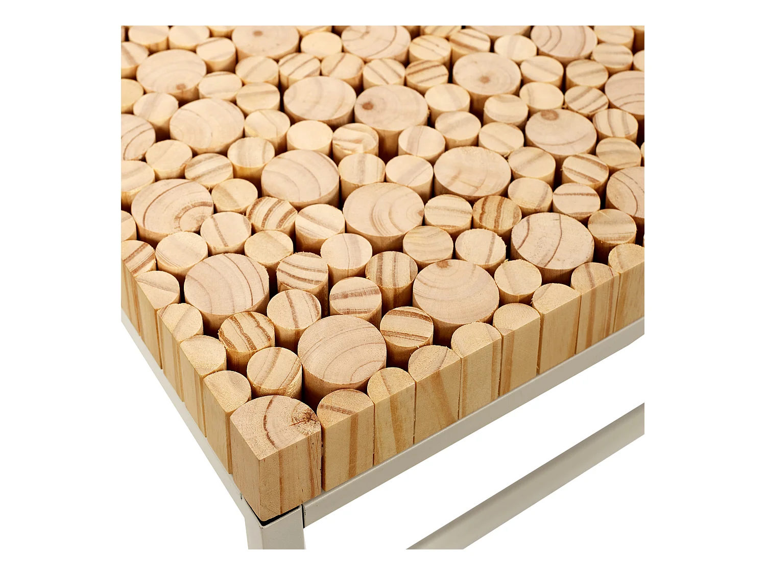 Console Rondin Marron, Blanc