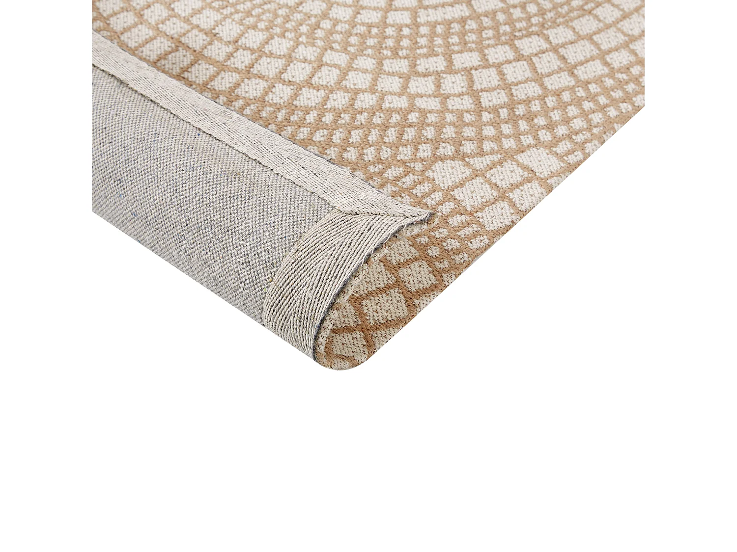 Tapis ARIBA 160 x 230 cm Jute Blanc Beige