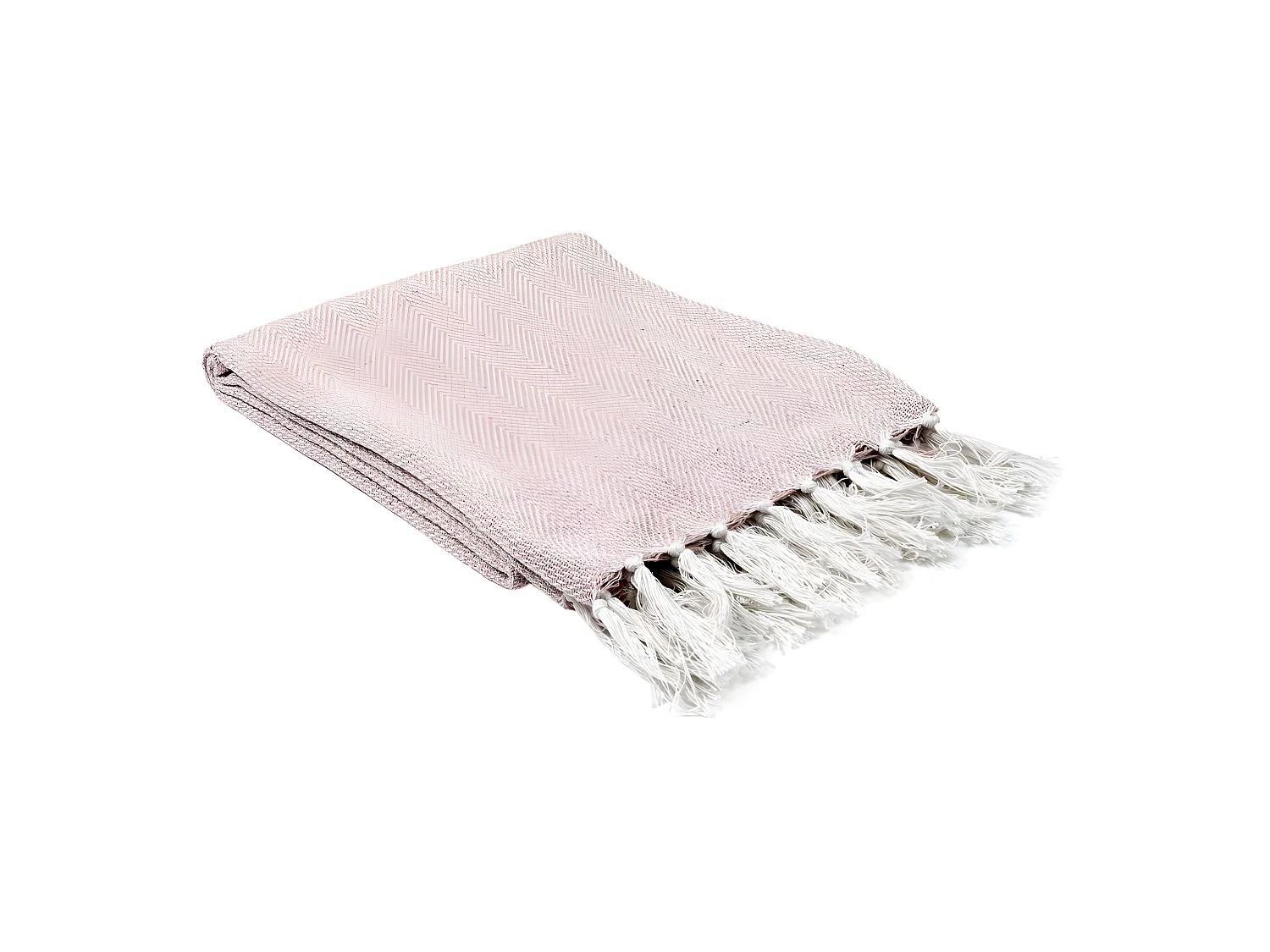 Plaid Jacquard "Nema" 125x150cm Rose