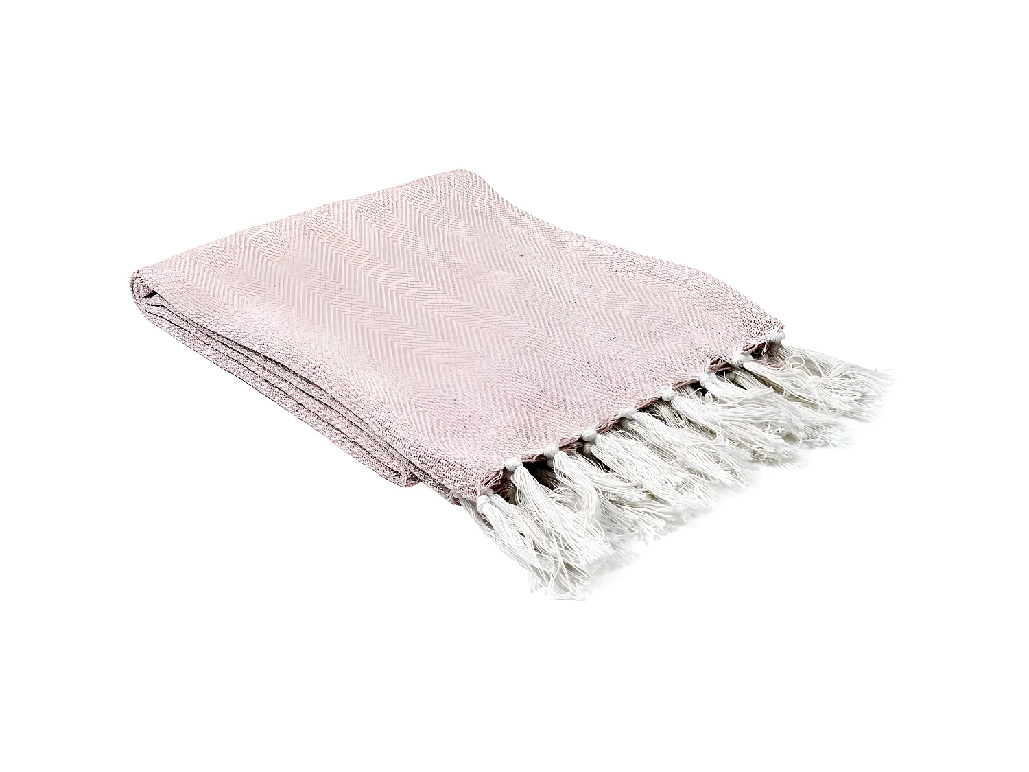 Plaid Jacquard "Nema" 125x150cm Rose