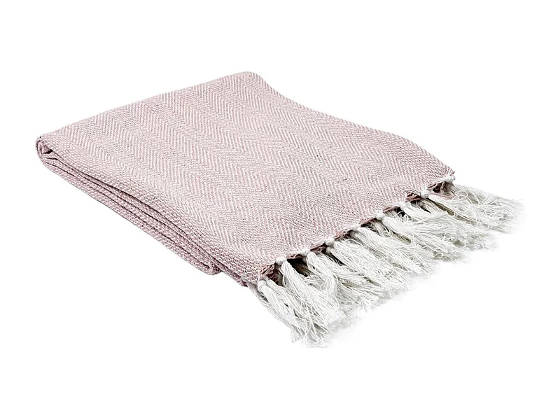 Plaid Jacquard "Nema" 125x150cm Rose