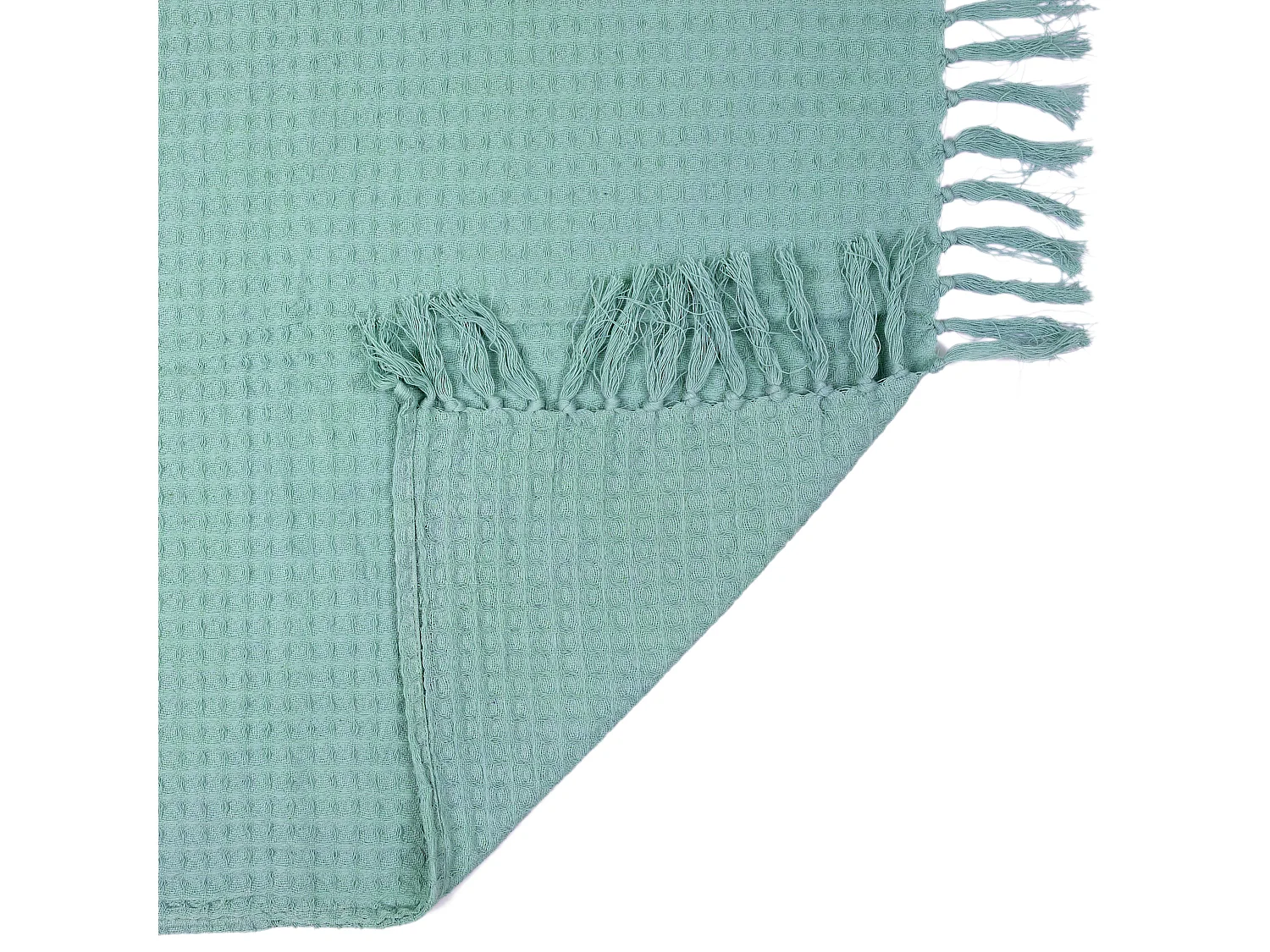 Jeté de Canapé "Gaufré" 170x250cm Vert d'Eau