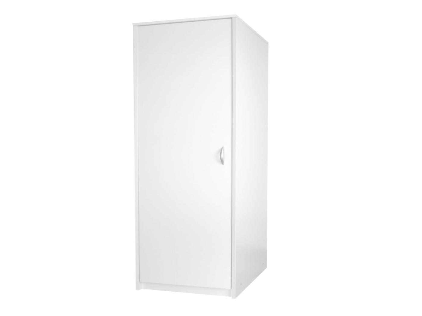 HARMONY Armoire 1 porte 2 étagères + tringle 45x55x193 cm Meuble de rangement
