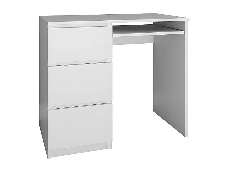 ILOA | Bureau informatique d'ordinateur style moderne 98x51x76 | Travail Gaming | 3 tiroirs + Support clavier | Mobilier bureau